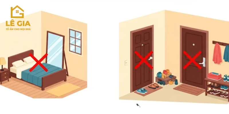 yếu tố phong thủy trong nhà ở 