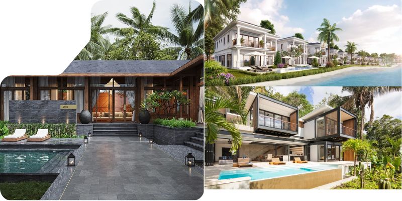 Biệt thự sang trọng có hồ bơi và sân vườn