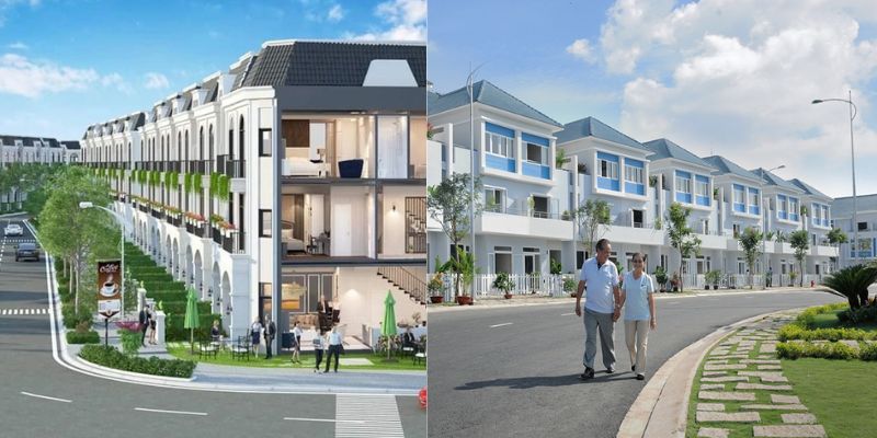 Nhà phố xây sẵn Mỹ Hạnh Bắc