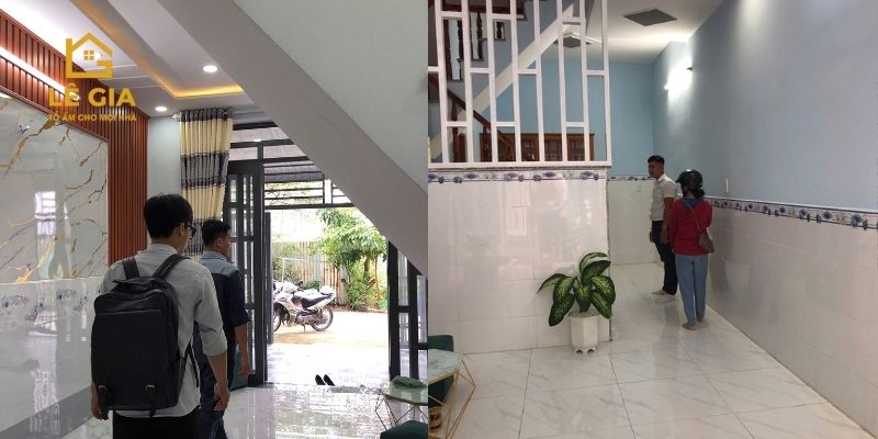 Nhân viên Lê Gia Land tư vấn khách hàng