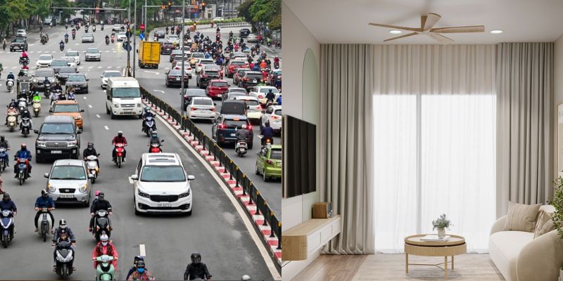 chung cu ba diem ket noi giao thong