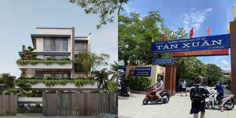 nha pho hoc mon gan truong hoc