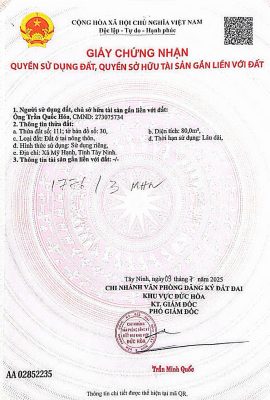 sổ hồng riêng căn đồng gò