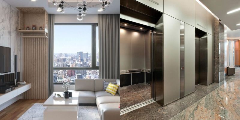 căn hộ bà điểm có thang máy