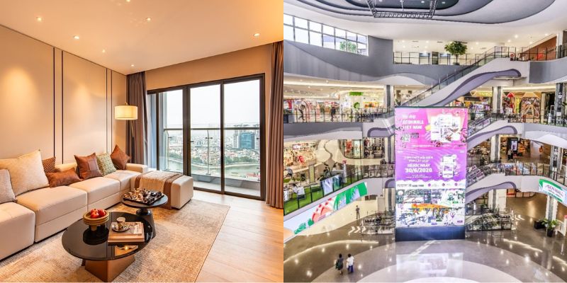 căn hộ bà điểm gần trung tâm thương mại