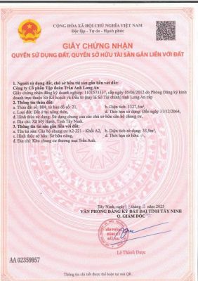 Sổ hồng riêng từng căn Phúc An City