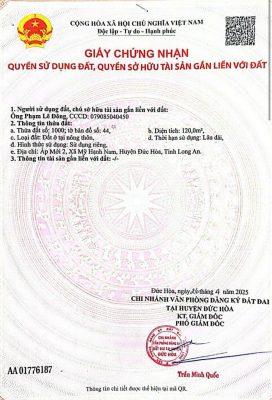 Nhà cấp 4 SHR 1/ Gò Hưu, Mỹ Hạnh - Giáp Hóc Môn