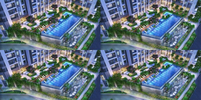 căn hộ bà điểm có hồ bơi