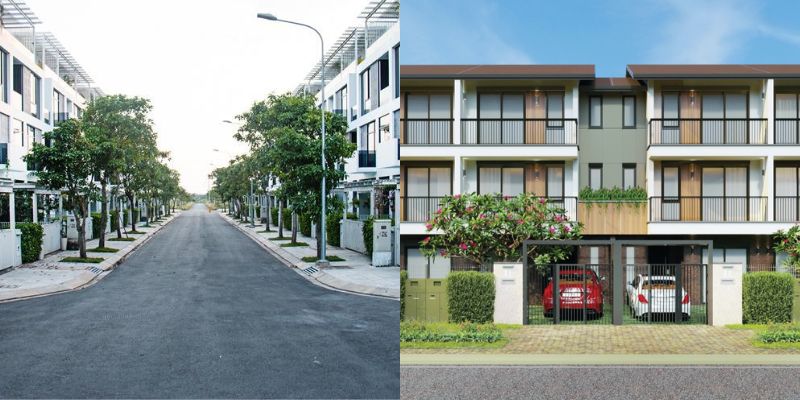 thị trường nhà phố bà điểm