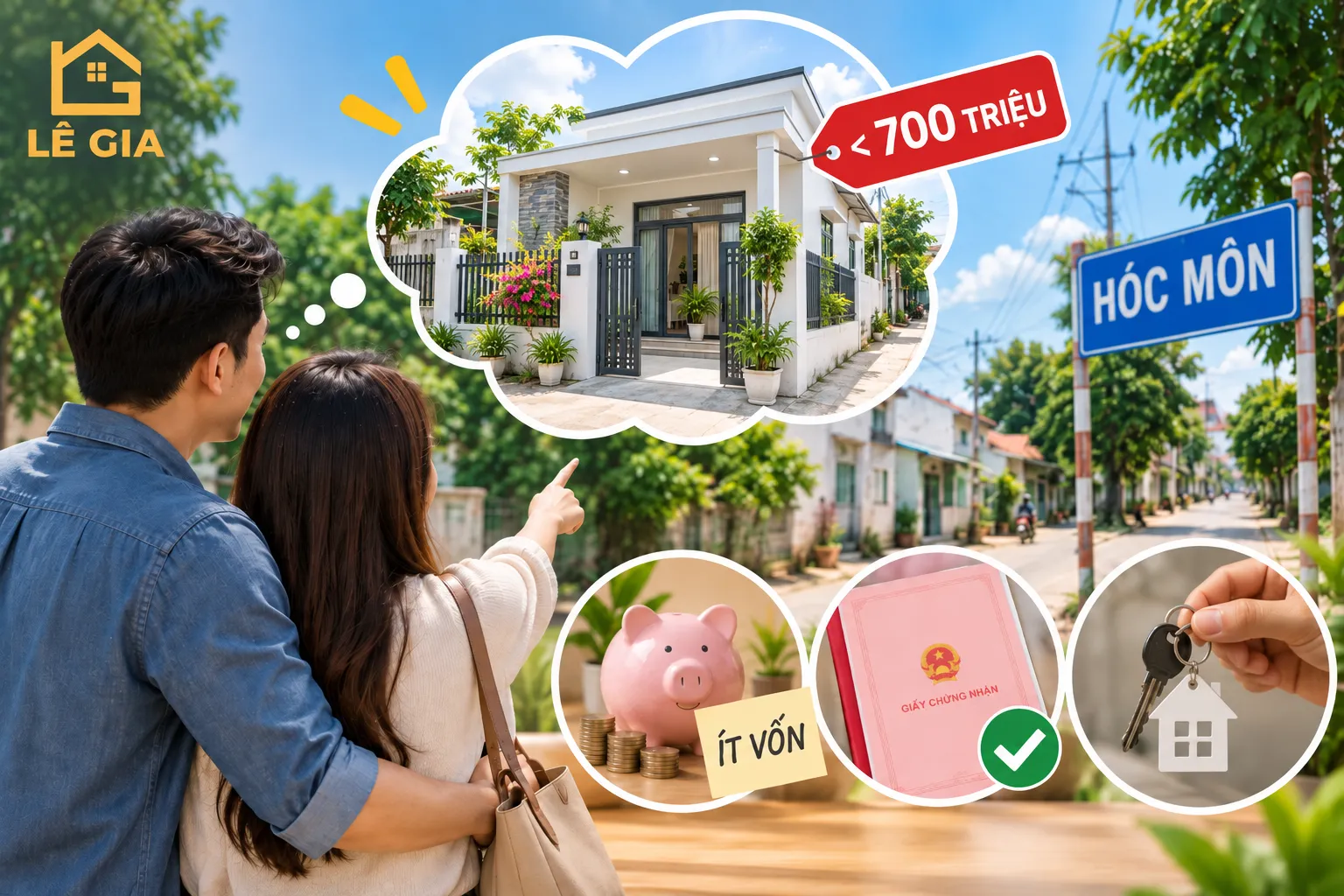 Tìm nhà riêng Hóc Môn dưới 700 triệu cho người mua ít vốn